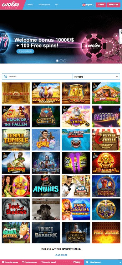 Casino en ligne evolve casino à France